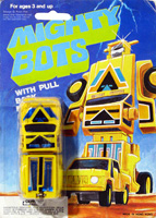 Yellow Mighty Bots Pickup on Card