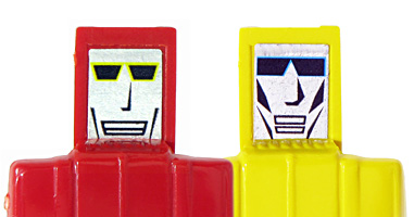 Gisima Bootleg Moto-Bot Pick Up Face Variant Examples