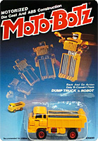 Dump Truck Moto-Botz Orange on Alt Mode Card Distributed by ATICO LTD
