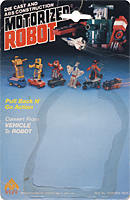 Cardback for Dump Truck Motorized Robot Orange Macau MC Toy