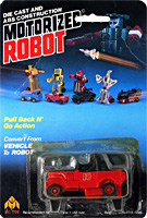 Jeep Motorized Robot MC Toy Red on Alt Mode Card