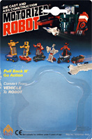 Card Back for Jeep Red and White Motorized Robot China MC Toy