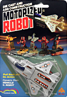 Jet Motorized Robot on Alt Mode Macau Rainbow Toys Card