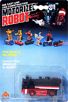 Train Motorized Robot MC Toy on Alt Mode Card