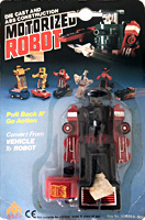 Train Motorized Robot MC Toy on China Card