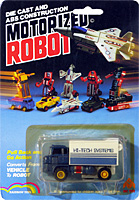 Truck Motorized Robot on Alt Mode Macau Rainbow Toys Card
