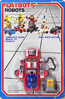 Pick Up Playbots Red on Card