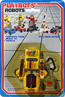 Pick Up Playbots Yellow on Card