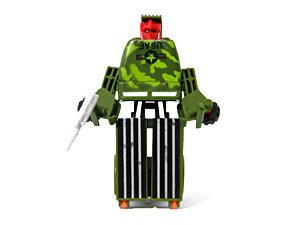 Jeep Army Camo Transfo-Robot Bootleg in Robot Mode