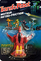 Jet Red with Black and Yellow Detail Transfo-Robot Bootleg on Card