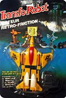 Jet Yellow with Red and White Detail Transfo-Robot Bootleg on Card
