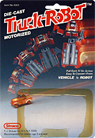 Cardback for Jeep Red Truck Robot Straco