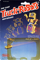 Cardback for Pick Up Red Truck Robots Straco