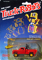 Pick Up Red Truck Robots Straco in Card
