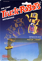 Cardback for Pick Up Yellow Truck Robots Straco