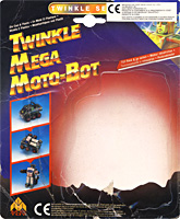 Cardback for Crane Truck Twinkle Mega Moto-Bot MC Toy
