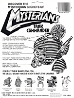 Instructions for Tank Commander Mysterians