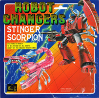 Cardback for Stinger Scorpion Robot Changers