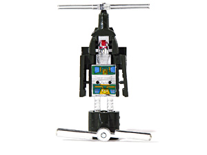 Twin Helicopter Robot Changers in Robot Mode