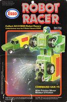 Cardback / Backing Card for Robot Racer Command Van