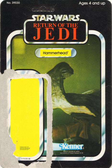 Hammerhead rotj75a Jedi 75 Back Backing Card / Cardback