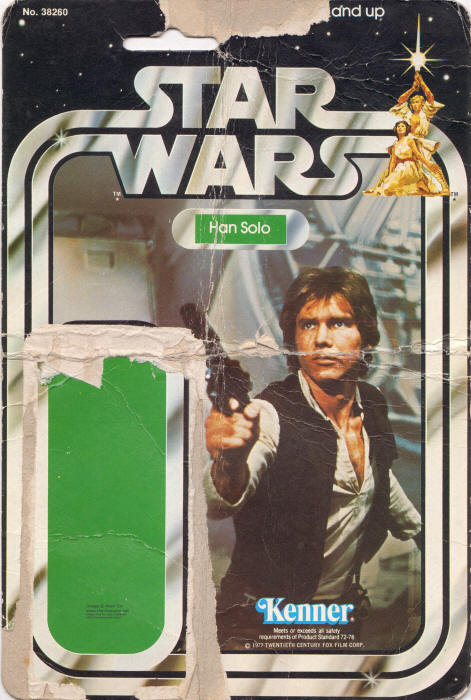 Han Solo sw21b 21 Back Backing Card / Cardback