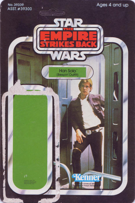 Han Solo esb41d 41 Back Backing Card / Cardback