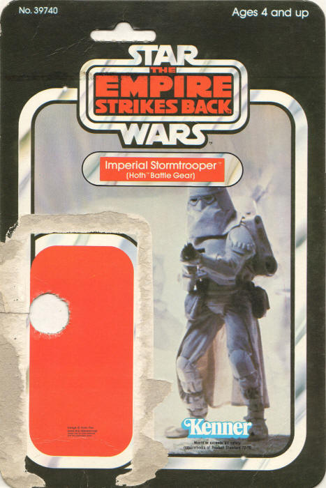 Imperial Stormtrooper Hoth Battle gear esb31a 31 Back Backing Card / Cardback