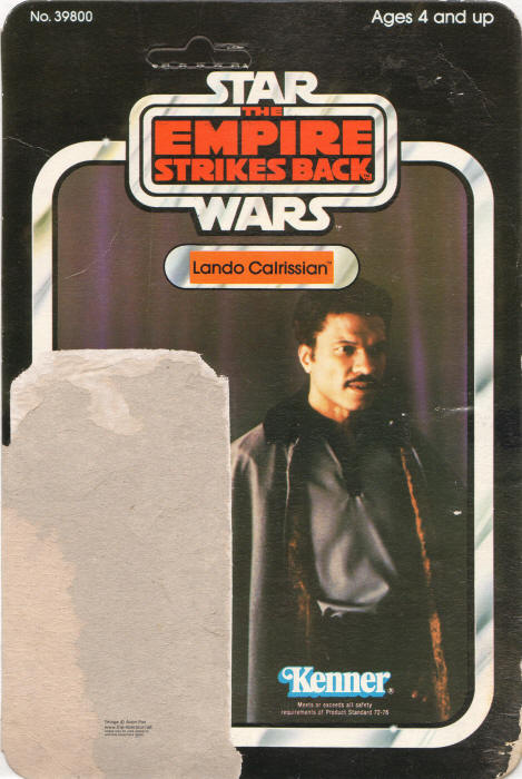 Lando Calrissian esb31b 31 Back Backing Card / Cardback
