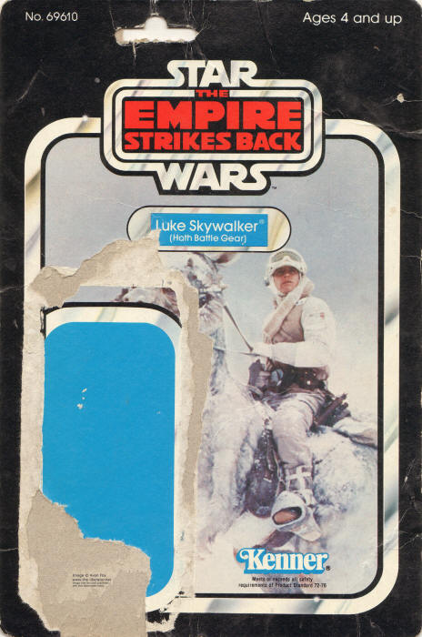 Luke Skywalker Hoth Battle Gear esb48a 48 Back Backing Card / Cardback