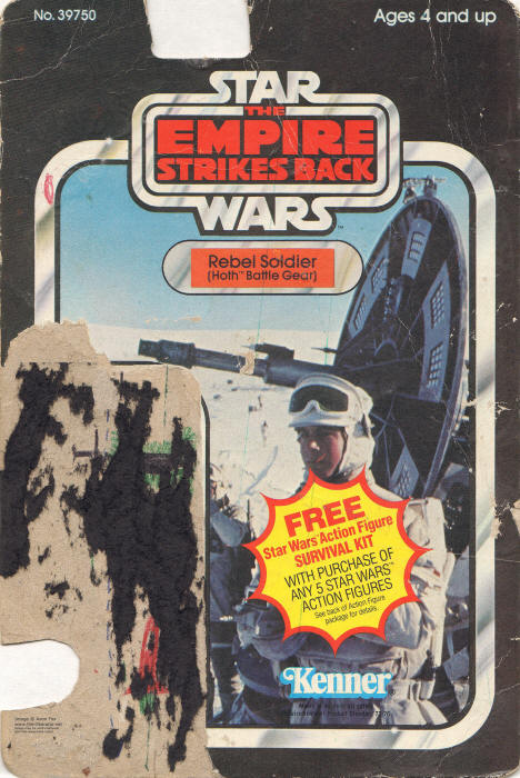 Rebel Soldier Hoth Battle Gear 41 back Toltoys NSW Australian Card Back / Backing Card Survival Kit