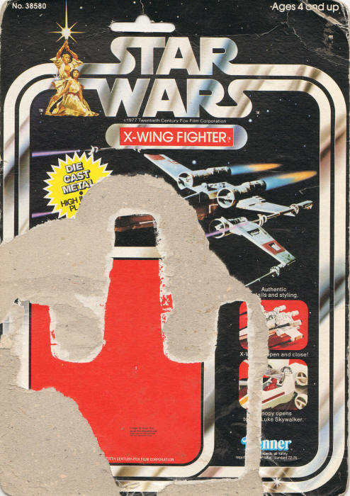 X-Wing Fighter 11 Back Backing Card / Cardback Diecast Vehicle